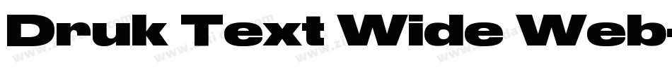 Druk Text Wide Web字体转换